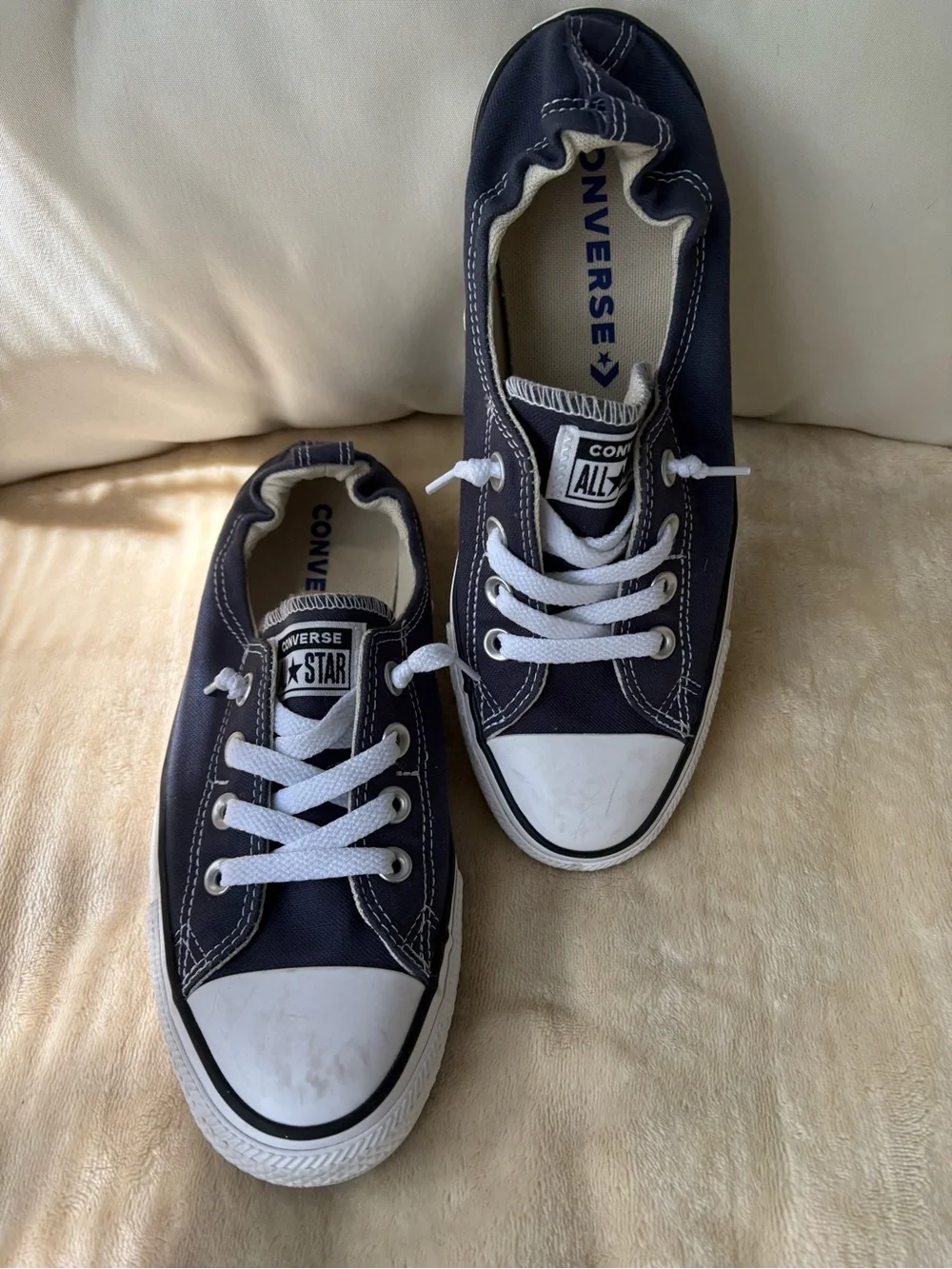 Converse Shoreline All Star Slip On Sneakers• size 8.5• Navy Blue🔥 - Picture 12 of 13